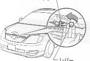открываем капот TOYOTA FIELDER